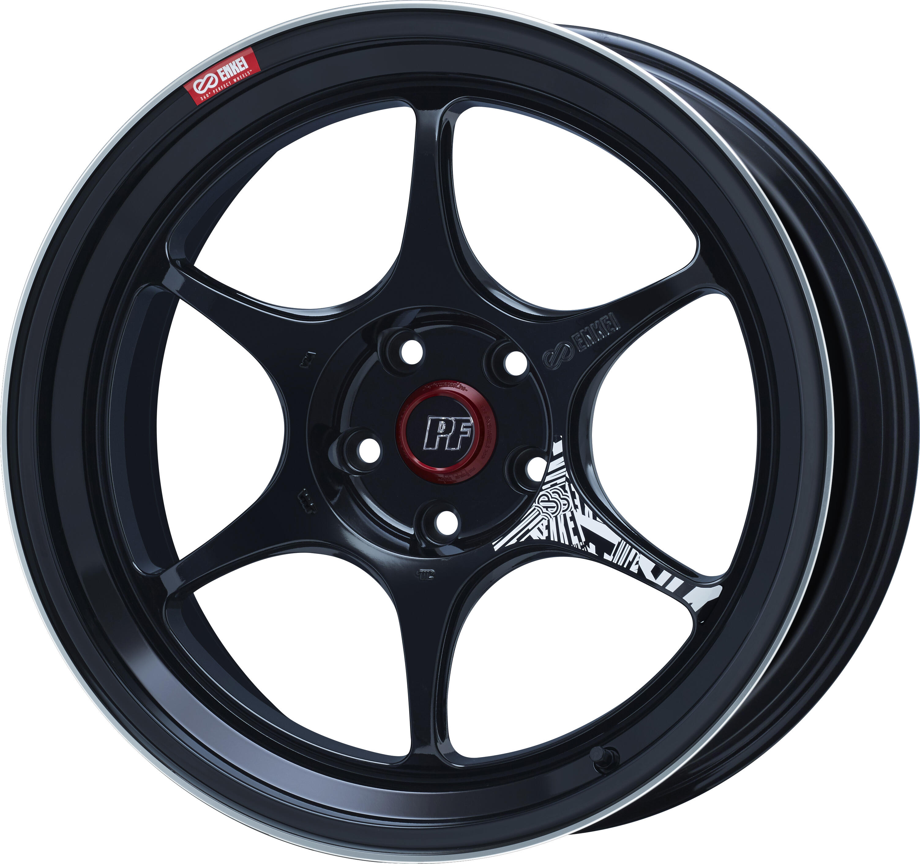 ENKEI PF06 [4本] 送料無料 19X9.0J+27 5 112 マシニングブラック