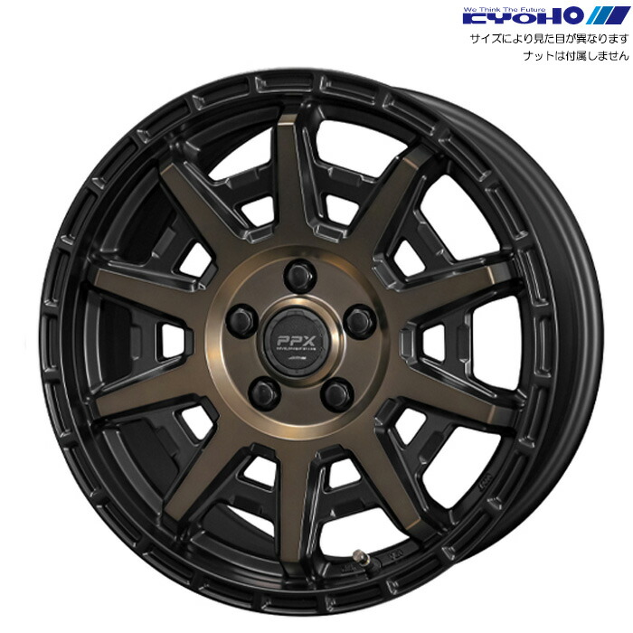 KYOHO PPX D10X ブラック/ブロンズ 1本 [15×6.0J+45 5H 100 φ54.1] PPX D10X ブラック/ポリッシュ/マットブロンズクリア PD156045ZBZ