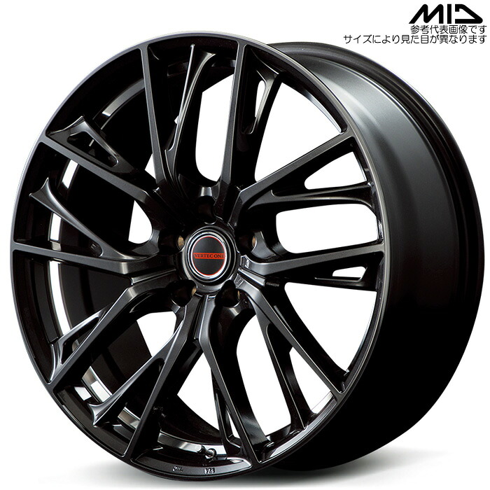 MID GLAIVE 1本 [18&times;7.0J+48 5H 114.3 φ73.1] ダイヤモンドブラック/リムエッジ&アンダーカットDC マルカサービス アルミホイール｜web-carshop カーピットアイドル