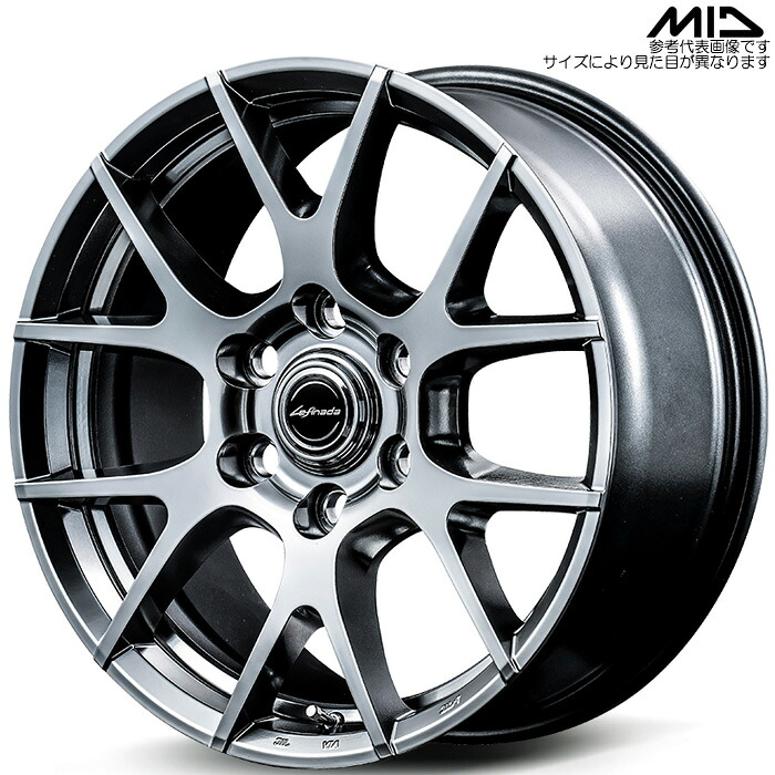 MID Lefinada MOTION3 1本 [18×8.0J+50 6H 139.7 φ95.1 ランドクルーザー] ハイパーメタルコート マルカサービス アルミホイール