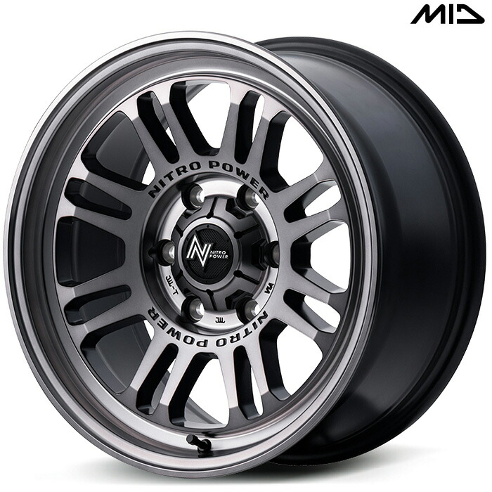 MID NITRO POWER M16 ASSAULT 1本 [17&times;8.0J+20 6H 139.7 φ106.1] スティールクリア マルカサービス アルミホイール｜web-carshop カーピットアイドル