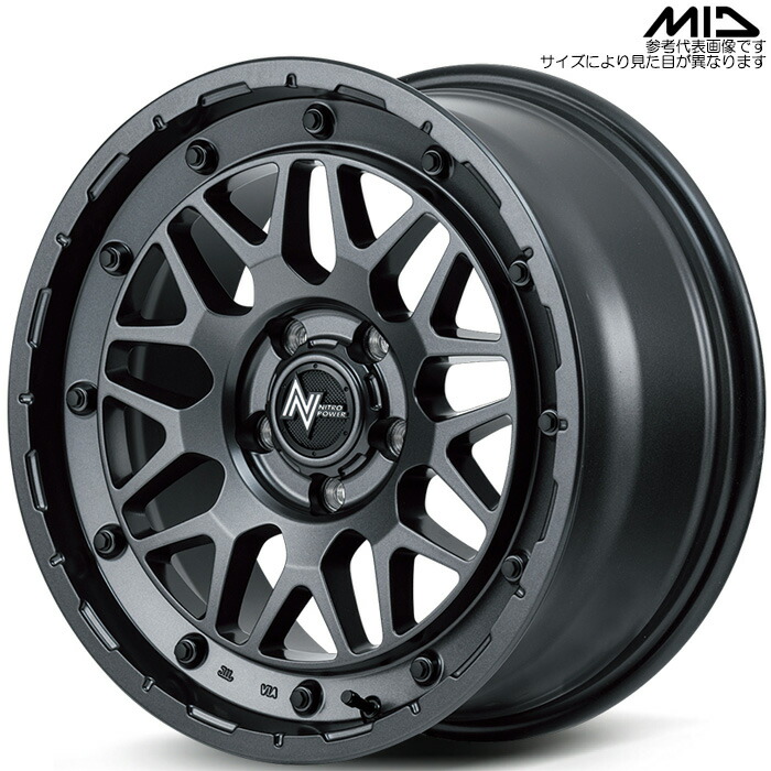 MID NITRO POWER M29 STINGER 4本 [16×7.0J+40 5H 114.3 φ73.1] バレルブラック マルカサービス アルミホイール