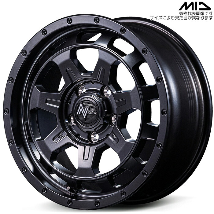 MID M7 PHALANX バレルブラック 4本 [17&times;7.0J+42 5H 114.3 φ73.1] バレルブラック マルカサービス アルミホイール｜web-carshop カーピットアイドル