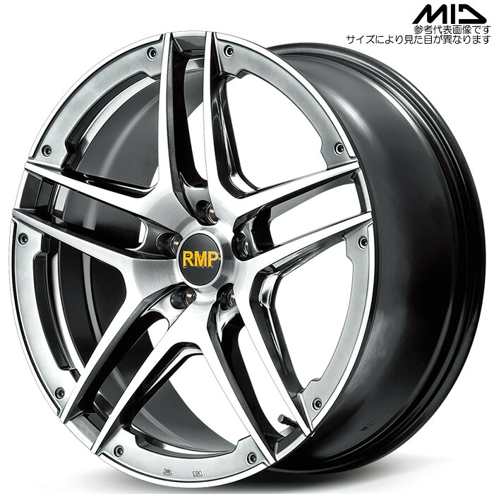 MID 025SV 1本 [19&times;7.5J+40 5H 114.3 φ73.1] ハイパーメタルコート/ブラッシュド/アンダーカット マルカサービス アルミホイール｜web-carshop カーピットアイドル