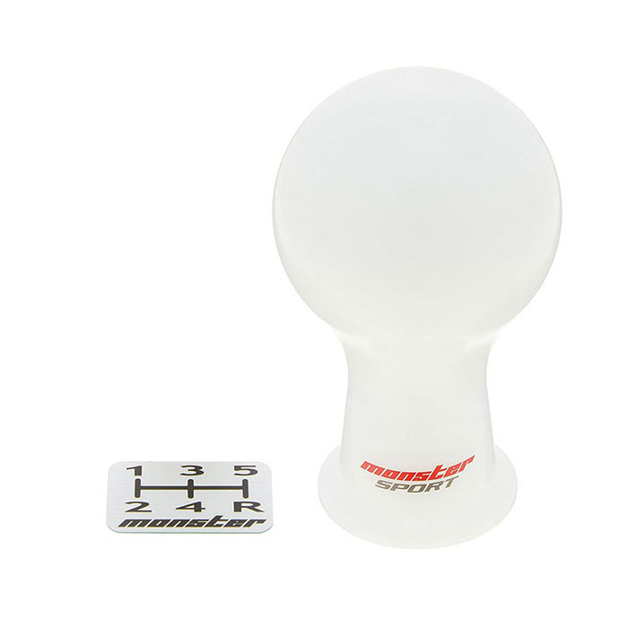 モンスタースポーツ シフトノブ 汎用ネジタイプ Aタイプ M10X1.25 ホワイト 831136-1012M
