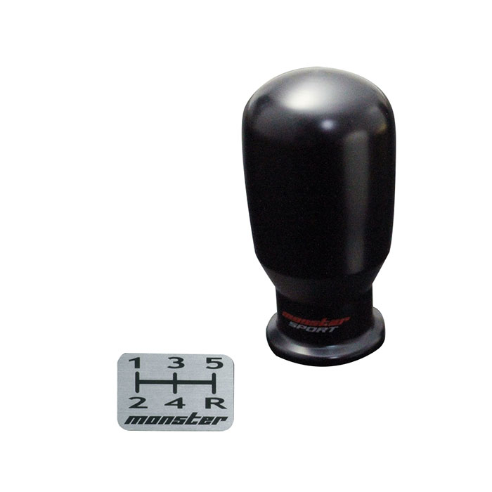 モンスタースポーツ シフトノブ 汎用ネジタイプ Bタイプ M10X1.5 ブラック 831141-1015M