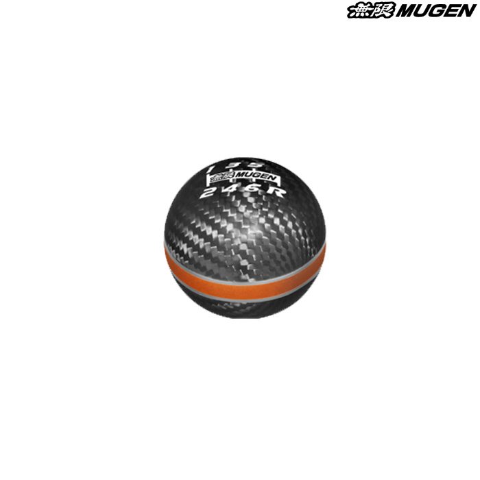 無限 シフトノブ カーボン オレンジ [シビック タイプR FK8] mugen 54102-XLT-K2S0-OR
