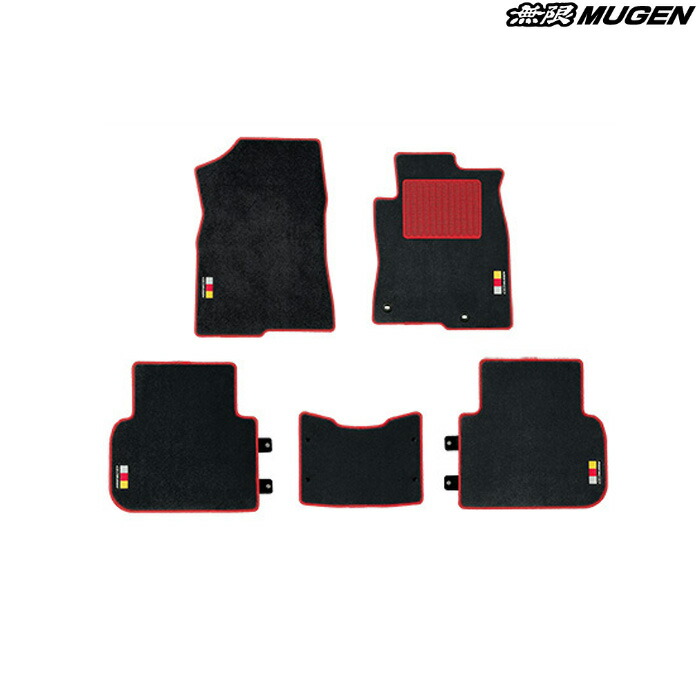 無限 スポーツマット ブラック/レッド [シビック FL1 EX] mugen 08P15-XNR-K1S0-RD