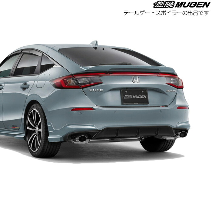 無限 テールゲートスポイラー 塗装済み ソニックグレー・パール [シビック FL1 FL4] mugen 84112-XNR-K0S0-GX