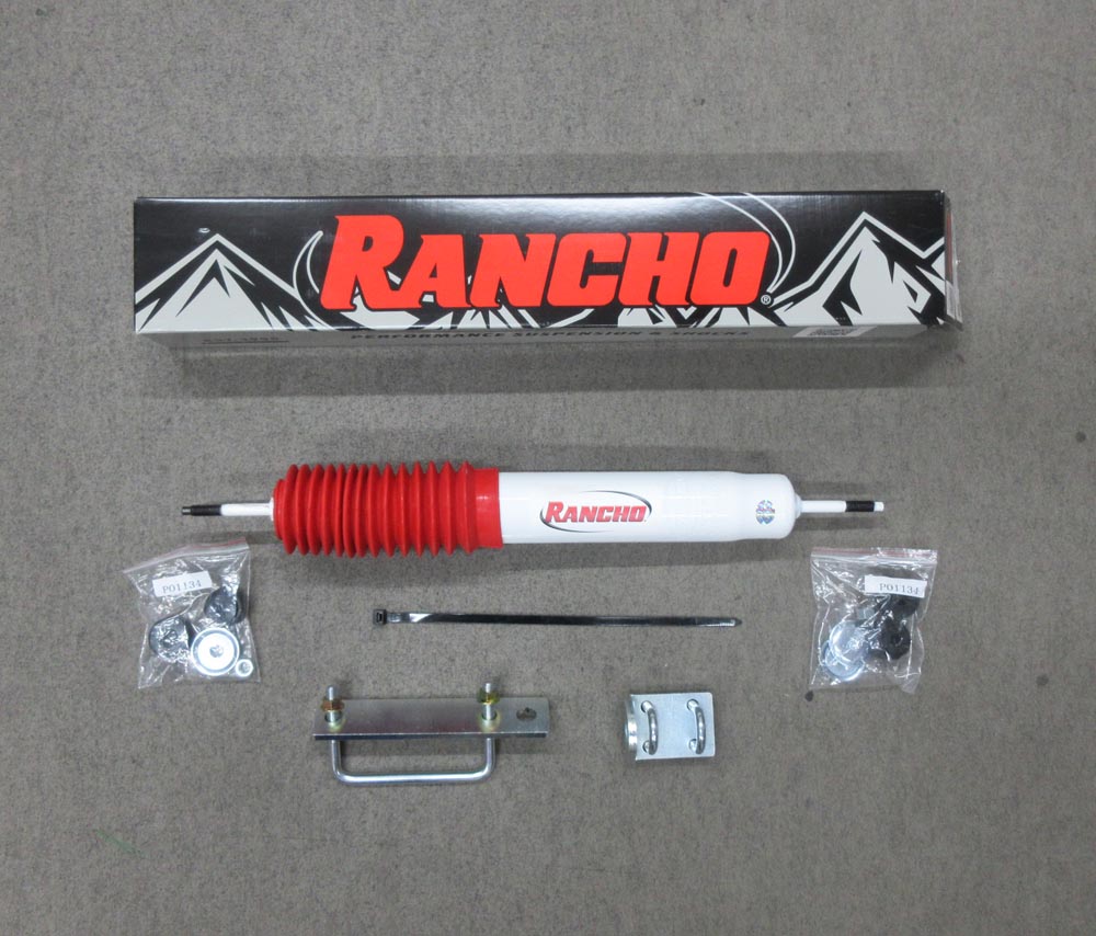 ランチョ ステアリングダンパー [ジムニー JB23W 1998-2018 金具付] RANCHO ステダン RS5402新品【web-carshop】｜web-carshop カーピットアイドル