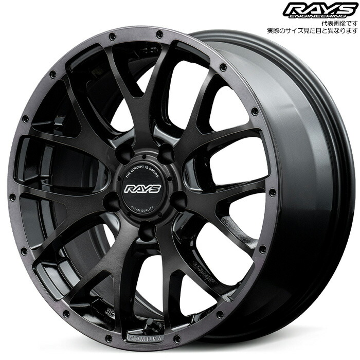 レイズ 2x7FA BLACK CLEAR EDITION (BFJ) 1本 [18×7.5J+45 5H 114.3 φ73.1] RAYS HOMURA グロッシーブラック/リムブラッククリア