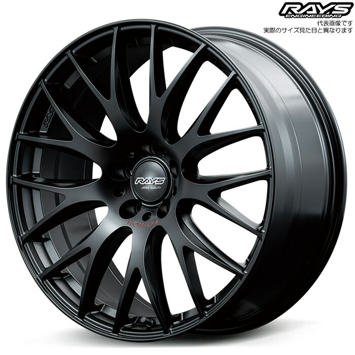 レイズ 2x9PLUS SPORT EDITION (B7J) 1本 [20&times;8.5J+44 5H 114.3 φ73.1] RAYS HOMURA セミグロスブラック/RAP(レッドクリア)｜web-carshop カーピットアイドル