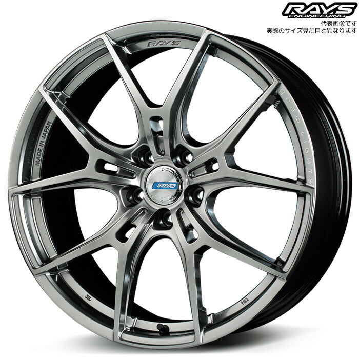レイズ 57FXZ LIMITED EDITION (QNJ) 1本 [18×7.5J+50 5H 114.3 φ73.1] RAYS gram LIGHTS グレイスシルバー