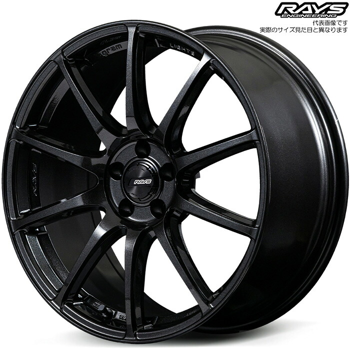 レイズ 57TR (6XZ) 4本 [18&times;9.0J+45 5H 114.3 φ73.1] RAYS gram LIGHTS グラスブラック｜web-carshop カーピットアイドル
