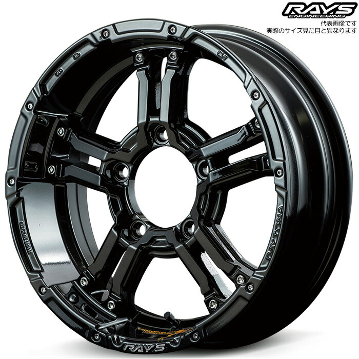 レイズ FDX-J collection (BNN) 1本 [16×5.5J+0 5H 139.7 φ108.8 ジムニー JB64W シエラ JB74W ノマド JC74W] RAYS TEAM DAYTONA ブラック