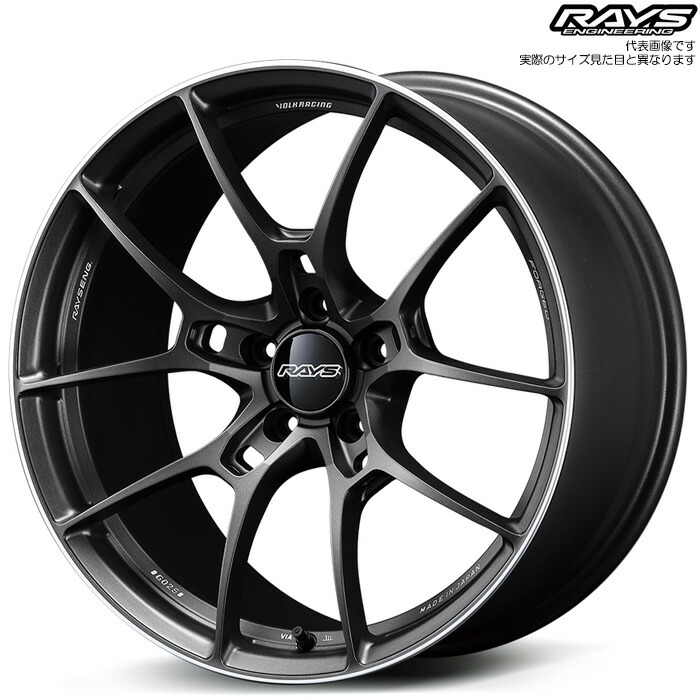 レイズ G025 (MK) 1本 [19×10.0J+34 5H 120 φ72.6] RAYS VOLK RACING マットガンブラック/リムエッジDC