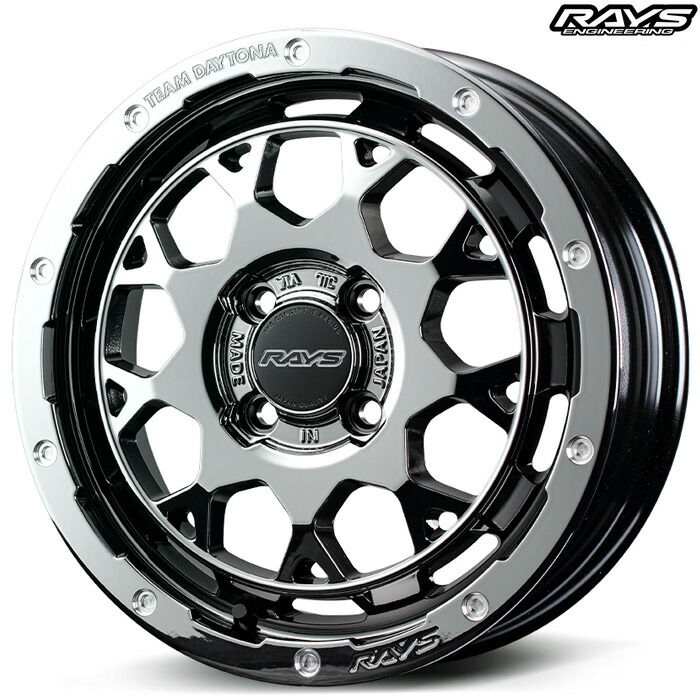 レイズ M9+ COLLECTION (SNL) 4本 [15&times;5.0J+47 4H 100 φ65] RAYS TEAM DAYTONAレイズブラックメタルコート｜web-carshop カーピットアイドル