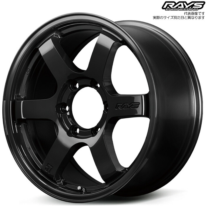 レイズ RS 57DR-X (BXZ) 18&times;8.5J+52 6H 139.7 φ112 4本 [ランドクルーザー300 FJA300W VJA300W] グロッシーブラック｜web-carshop カーピットアイドル