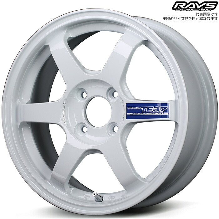 レイズ TE37 GRAVEL2 (DW) 4本 [15×6.0J+40 4H 100 φ65] RAYS VOLK RACING ダッシュホワイト