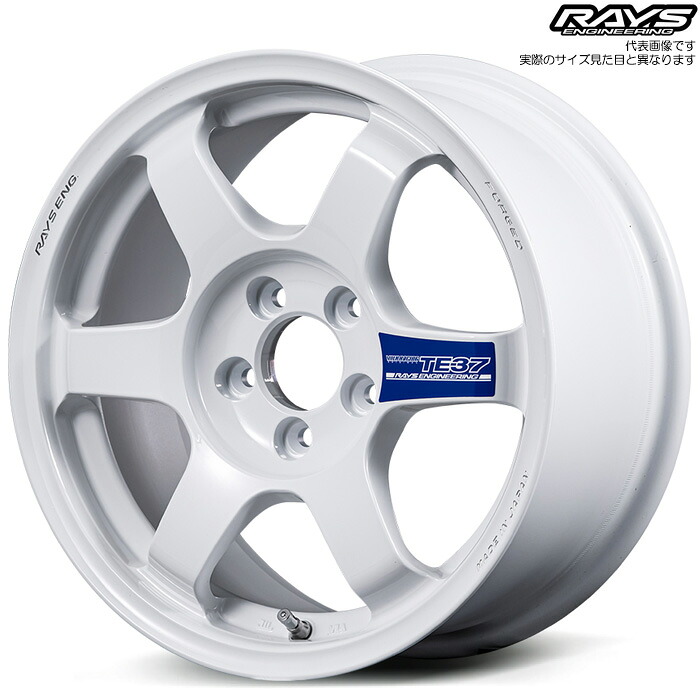 レイズ TE37 GRAVEL3 (DW) 4本 [15×6.5J+40 5H 114.3 φ73.1] RAYS VOLK RACING ダッシュホワイト