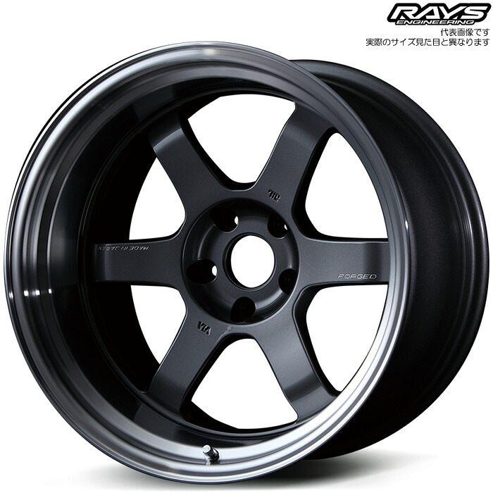 レイズ TE37V MARK-2 (MF) 1本 [18×10.5J+0 5H 114.3 φ73.1] RAYS VOLK RACING ガンメタリック/リムDC