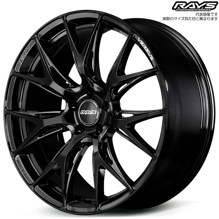 レイズ VV27S (BNJ) 1本 [20&times;8.5J+45 5H 112 φ66.6] RAYS VERSUS グロッシーブラック｜web-carshop カーピットアイドル