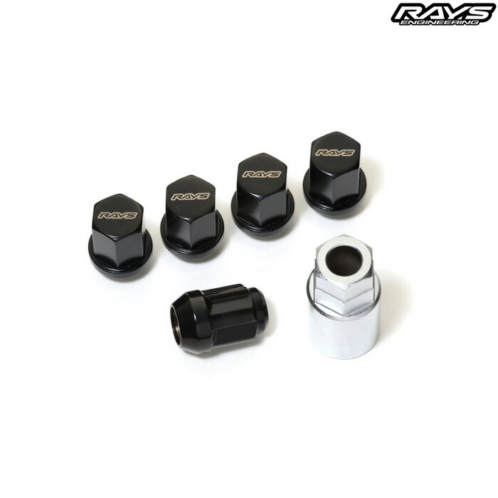 レイズ 19HEX L33 14X1.5 5H ロックナットセット ブラック 5ホール用(通常ナット16個 ロック4個 計20個入り) 74081000002BK 13,522円
