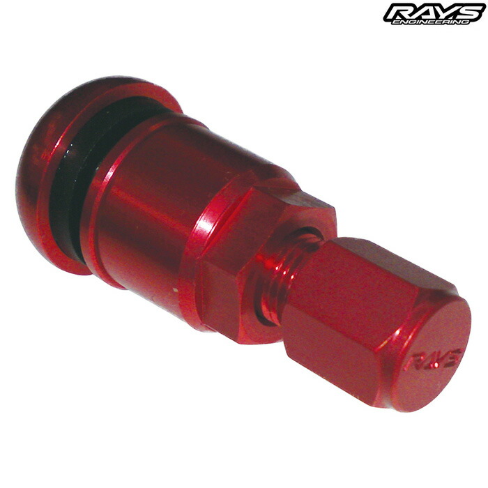 レイズ No.47 ハイスピードコントロールバルブ RD レッド 4個セット 6505000016000