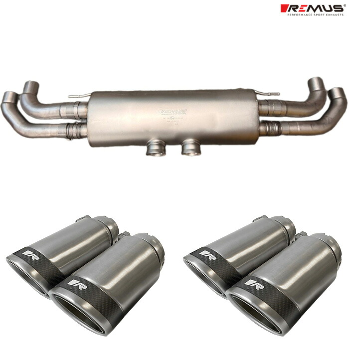 レムス マフラー [アウディ RS Q8 Performance 4L 3AA-F1DHUA] REMUS マフラー 正規品 0046 83CSR テールセット