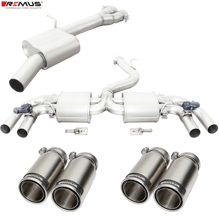 レムス マフラー [RS3 8V セダン 8VDAZL] REMUS マフラー 正規品 0046 83CR テールセット｜web-carshop カーピットアイドル