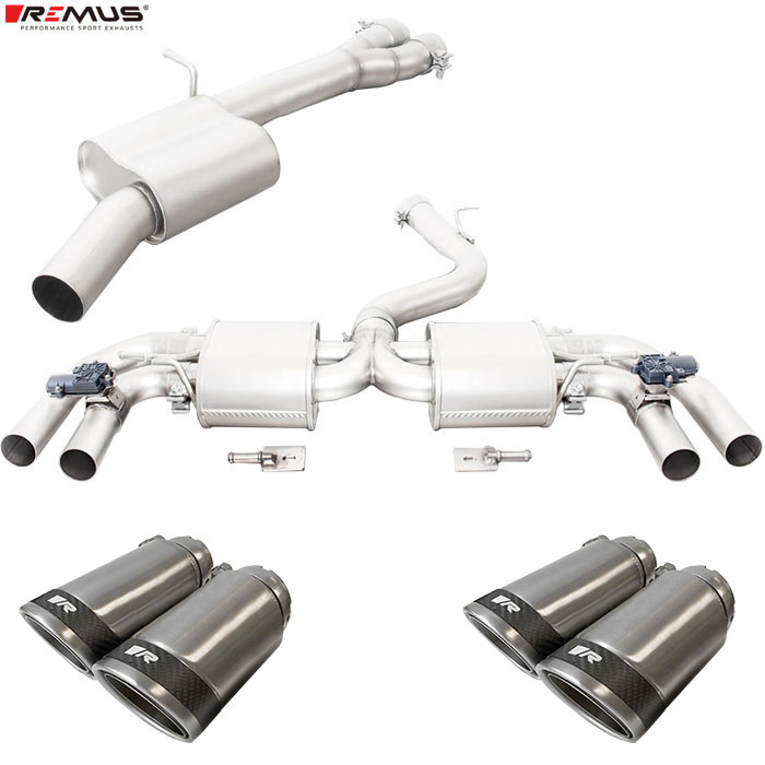 レムス マフラー [RS3 8V セダン 8VDAZL] REMUS マフラー 正規品 0046 83CSR テールセット｜web-carshop カーピットアイドル