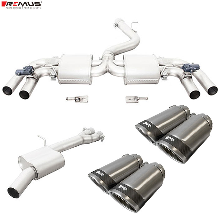 レムス マフラー [RS3 (8V) スポーツバック 2.5 8VCZGF] REMUS マフラー 正規品 0046 83CSR テールセット｜web-carshop カーピットアイドル