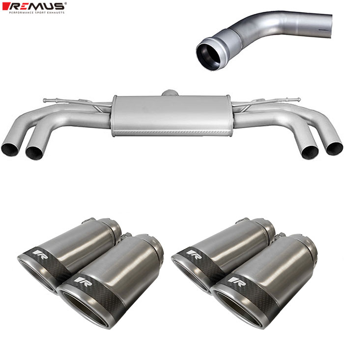 レムス マフラー [A3(8V) スポーツバック 8VCXS/8VCPT 1.4TFSI] REMUS マフラー 正規品 0046 83CSR テールセット