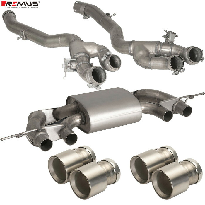 レムス マフラー [BMW G82 M4 Competition 52AZ30] REMUS マフラー 正規品 0048 70TI テールセット