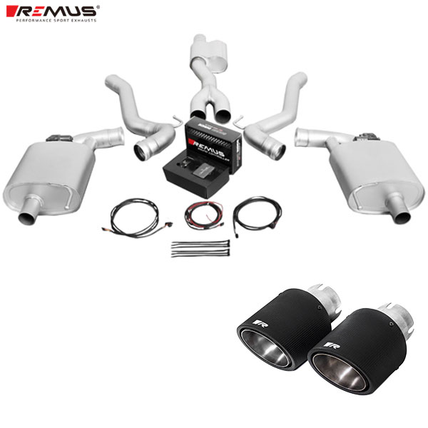 レムス マフラー [マスタング Coupe/Cabrio 2.3L EcoBoost Turbo 231kW] REMUS マフラー 正規品 0026 70CSR テールセット｜web-carshop カーピットアイドル