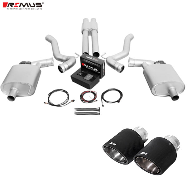 レムス マフラー [マスタングGT Coupe/Cabrio V8 5.0L 310kW] REMUS マフラー 正規品 0026 70CSR テールセット