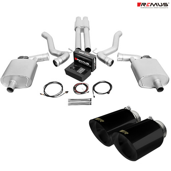 レムス マフラー [マスタングGT Coupe/Cabrio V8 5.0L 310kW] REMUS マフラー 正規品 0026 70SGBR テールセット