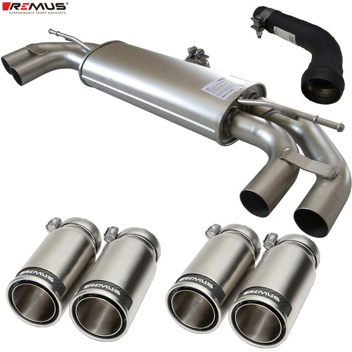 レムス マフラー [ゴルフ7 1.2TSI AUCJZ M/C前専用] REMUS マフラー 正規品 0046 83CR テールセット