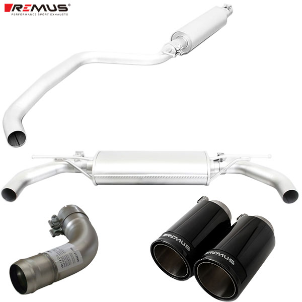 レムス マフラー [ゴルフ7 GTI Clubsport AUCJX] REMUS マフラー 正規品 0026 98CBR テールセット｜web-carshop カーピットアイドル