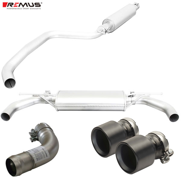レムス マフラー [ゴルフ7 GTI Clubsport AUCJX] REMUS マフラー 正規品 0028 70TIB テールセット