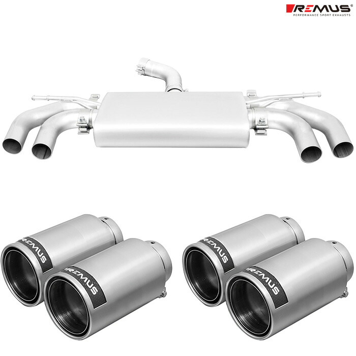 レムス マフラー [ゴルフ7.5 AUDLB GTIパフォーマンス] REMUS マフラー 正規品 0046 98CR テールセット