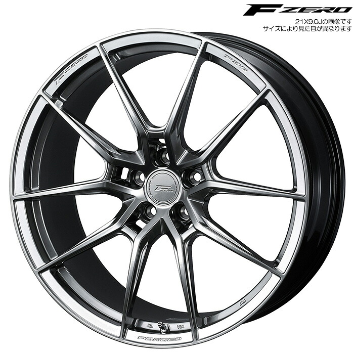WEDS F ZERO FZ-6 ダイヤモンドブラック 4本 [21×9.0J+38 5H 112 φ66.5] ウェッズ エフゼロ FZ6 DIAMOND BLACK 0041876