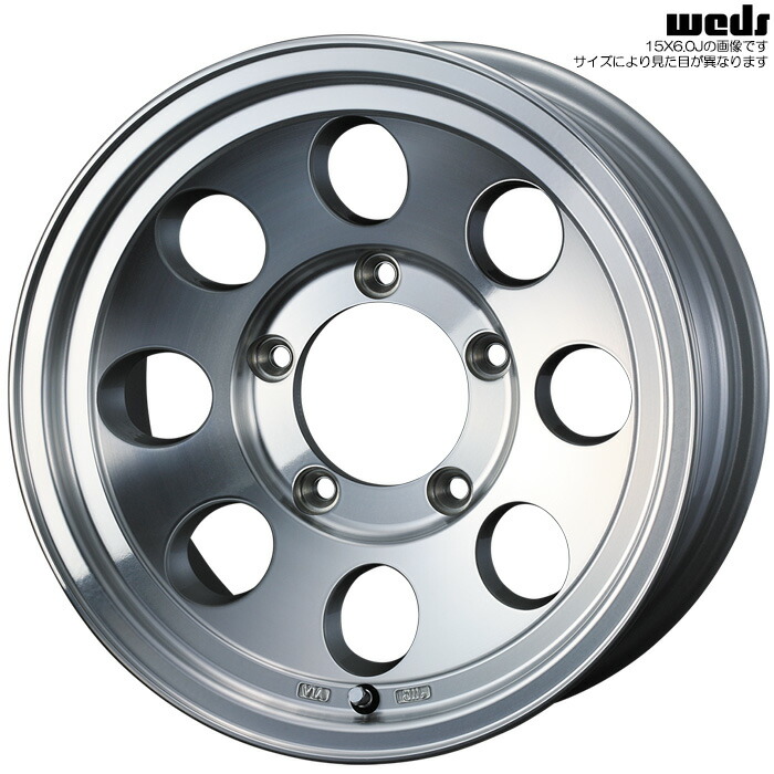 WEDS JIMLINE TYPE2 ポリッシュ 4本 [16×6.5J+25 5H 150 φ110.5 復刻ランドクルーザー70] ウェッズ ジムライン タイプ2 41433