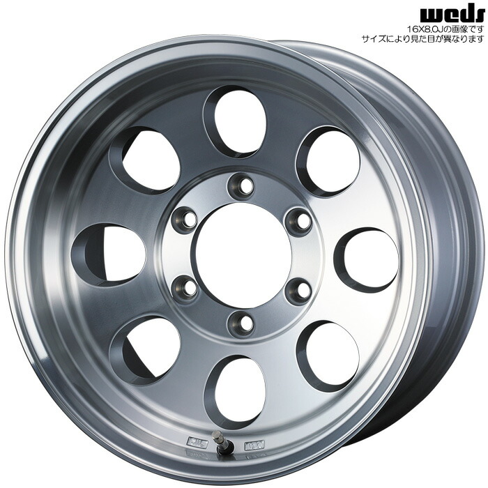 WEDS JIMLINE TYPE2 ポリッシュ 4本 [16×6.5J-5 6H 139.7 φ110.5] ウェッズ ジムライン タイプ2 41437