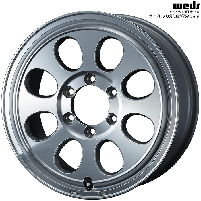 WEDS JIMLINE TYPE2 ポリッシュ 4本 [18×7.5J+62 6H 139.7 φ110.5 ランドクルーザー250(ナローボディ)] ウェッズ ジムライン タイプ2 42451