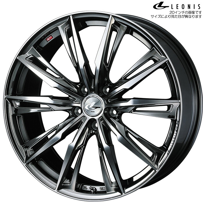 WEDS レオニス GX BMCMC 1本 [18&times;7.0J+55 5H 114.3 φ73] ウェッズ LEONIS GX ブラックメタルコート/ミラーカット 39377｜web-carshop カーピットアイドル