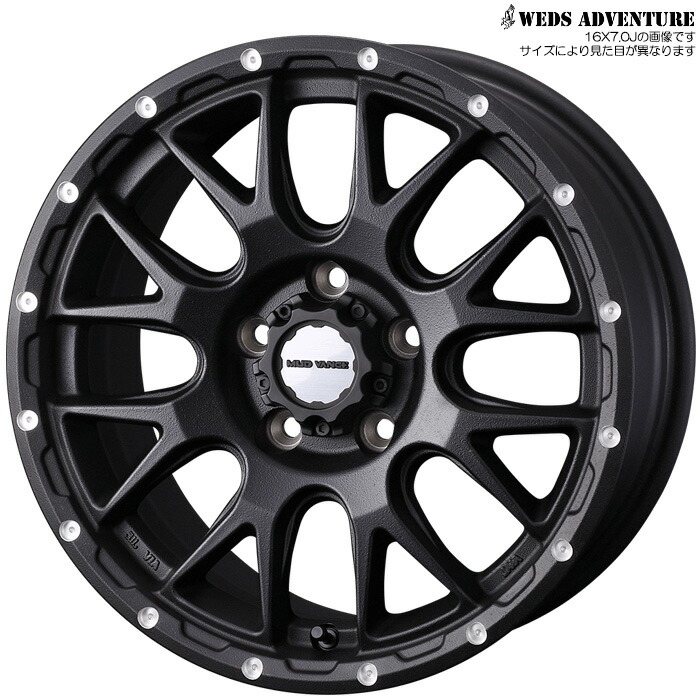 WEDS MUD VANCE 08 フリントブラック 1本 [16×7.0J+35 5H 114.3] ウェッズ ホイール マッドヴァンス08 フリントブラック 41129 18,145円