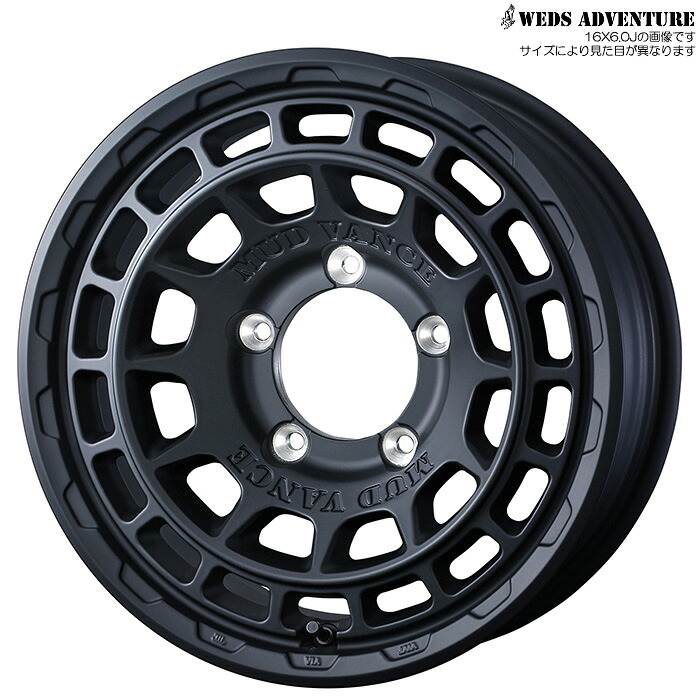 WEDS マッドヴァンス10 タイプF FMBK 1本 [16×5.5J+22 5H 139.7 ジムニー JB23W JB64W] ウェッズ MUDVANCE10 TYPE F フルマットブラック 0041546 16,078円