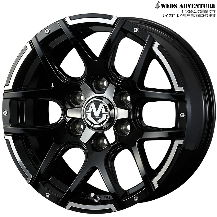 WEDS MUD VANCE 04 4本 [16&times;6.5J+38 6H 139.7 ハイエース 200] ウェッズ ホイール マッドヴァンス04 ブラックポリッシュ 38926｜web-carshop カーピットアイドル