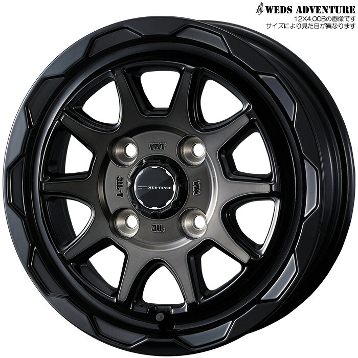 WEDS MUD VANCE 06 BPBR 1本 [12×4.00B+40 4H 100] ウェッズ ホイール マッドヴァンス06 ブラックポリッシュブロンズクリア 39804